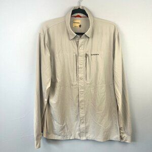 SIMMS Mens‎ Fishing Shirt Size M Canoe Camping Hiking Outdoors